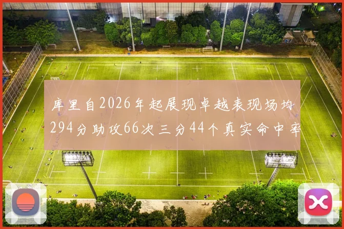 库里自2026年起展现卓越表现场均294分助攻66次三分44个真实命中率高达637